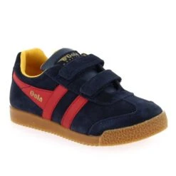 Gola HARRIER VELCRO CKA192 - Marine Rouge