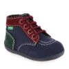 Kickers BONZIP-2 TRICOLOR - Marine Rouge