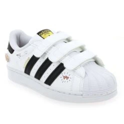 Adidas Originals SUPERSTAR ICON MESSAGE VELCRO - Blanc Noir