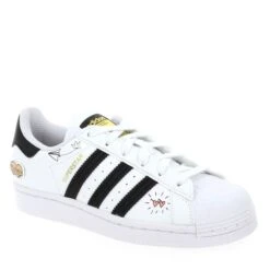 Adidas Originals SUPERSTAR ICON MESSAGE LACET - Noir Blanc