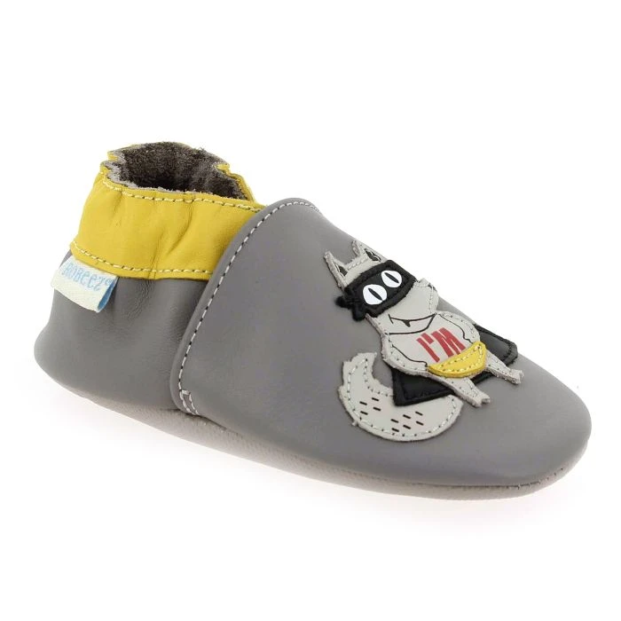 ROBEEZ SUPER WOLF - Gris Jaune 1 ROBEEZ SUPER WOLF - Gris Jaune
