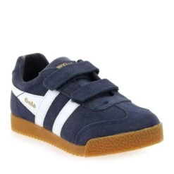 Gola HARRIER VELCRO CKA192 - Marine Vert -Muratti France Soldes 62066 08 01 1