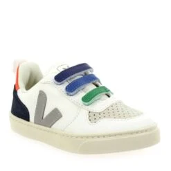Veja V-10 VELCRO - Blanc Multi