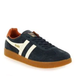 Gola HURRICANE SUEDE CMB046 - Marine Jaune 18 Gola HURRICANE SUEDE CMB046 - Marine Jaune -Muratti France Soldes 63360 10 01 4