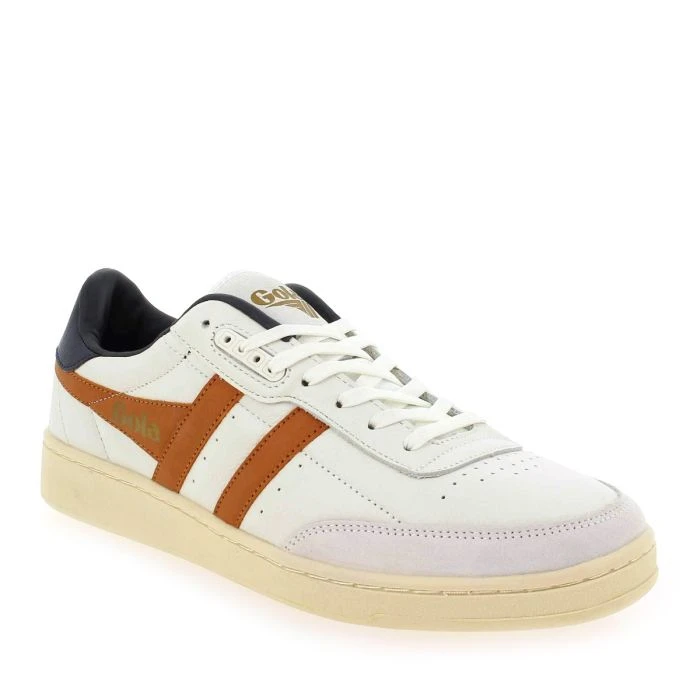 Gola CONTACT LEATHER CMB261 - Blanc Orange 2 Gola CONTACT LEATHER CMB261 - Blanc Orange – Image 2