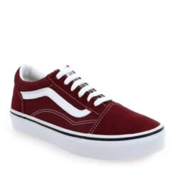 Vans OLD SKOOL KIDS LACET H21 - Bordeaux Blanc