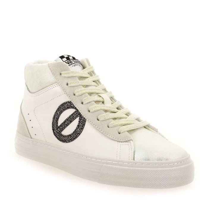 No Name STRIKE MID NAPPA GLOW - Blanc Argent 1 No Name STRIKE MID NAPPA GLOW - Blanc Argent