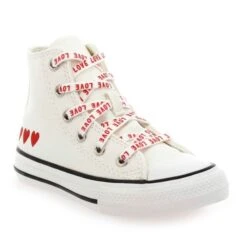 Converse CTAS HI EV CRAFTED WITH LOVE - Blanc Rouge