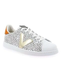 VICTORIA 1125286 TENIS EFECTO PIEL - Blanc Noir