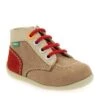 Kickers BONZIP-2 G E22 - Beige Rouge