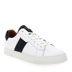SCHMOOVE SPARK GANG NAPPA/SUEDE - Blanc Marine