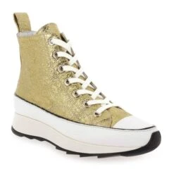 FRASNES CUIR CRAQUELE - Or