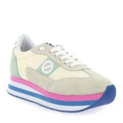 No Name FLEX JOGGER SPLIT - Jaune Turquoise