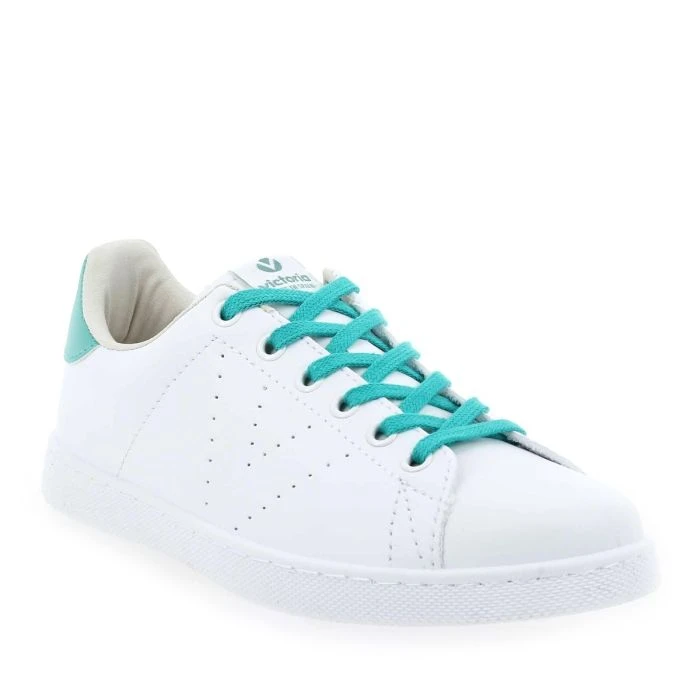 VICTORIA 1125306 TENIS EFECTO - Blanc Turquoise 2 VICTORIA 1125306 TENIS EFECTO - Blanc Turquoise – Image 2