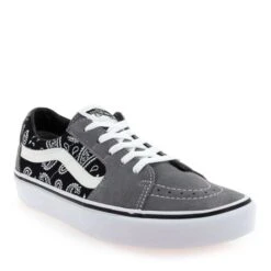 Vans SK8-LOW PAISLEY - Gris Noir