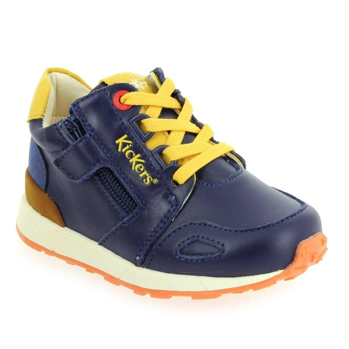 Kickers DENVER MID - Marine Jaune 1 Kickers DENVER MID - Marine Jaune