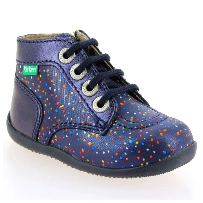 Kickers BONZIP-2 POIS - Argent Multi 1 Kickers BONZIP-2 POIS - Argent Multi