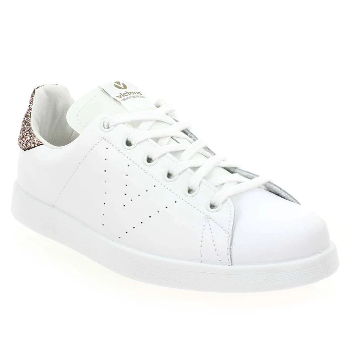 TENIS VICTORIA CUIR - Blanc Anthracite 2 TENIS VICTORIA CUIR - Blanc Anthracite – Image 2