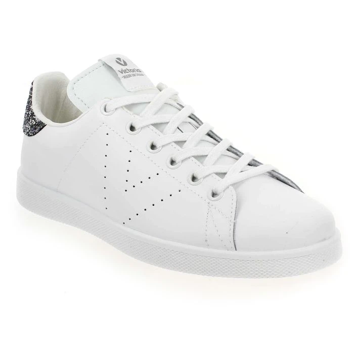 TENIS VICTORIA CUIR - Blanc Anthracite 3 TENIS VICTORIA CUIR - Blanc Anthracite – Image 3
