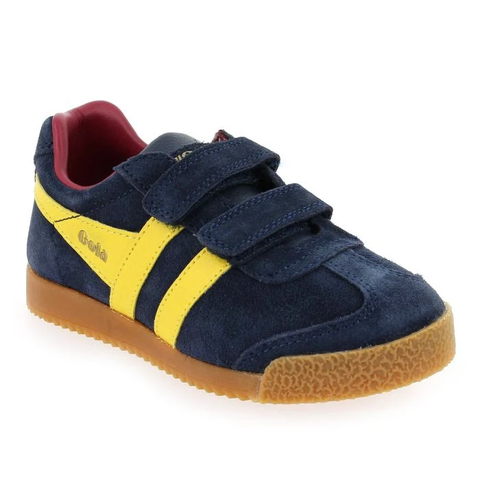 Gola HARRIER VELCRO CKA192 - Marine Jaune 2 Gola HARRIER VELCRO CKA192 - Marine Jaune – Image 2